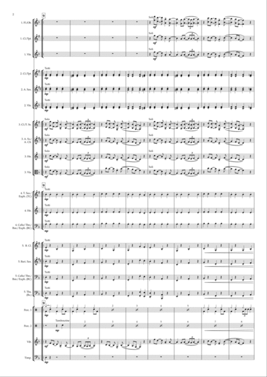 Mattie's Rag Concert Band scores gallery preview page 2