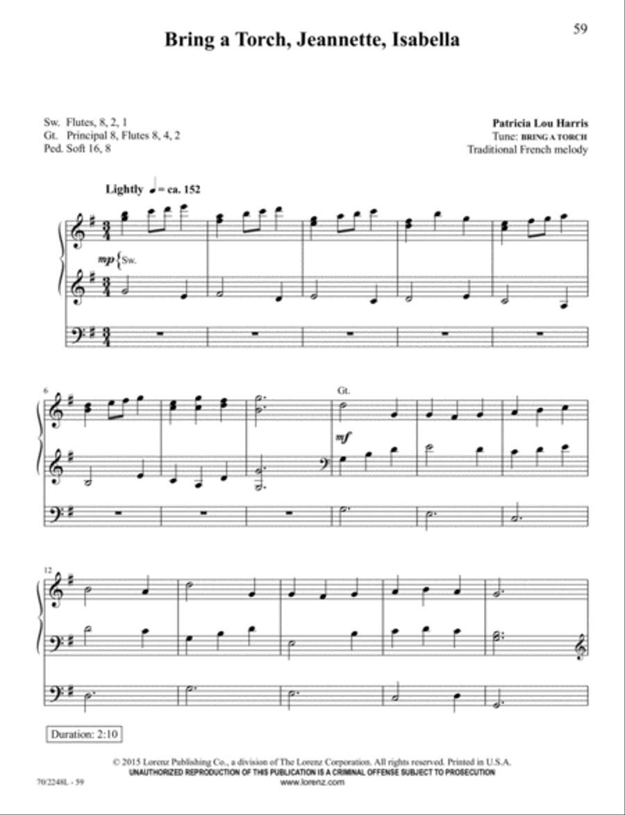 Yuletide Joy Organ Solo scores gallery preview page 19