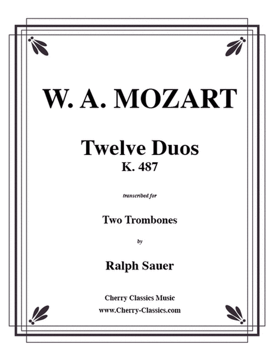 Twelve Duos for Two Trombones