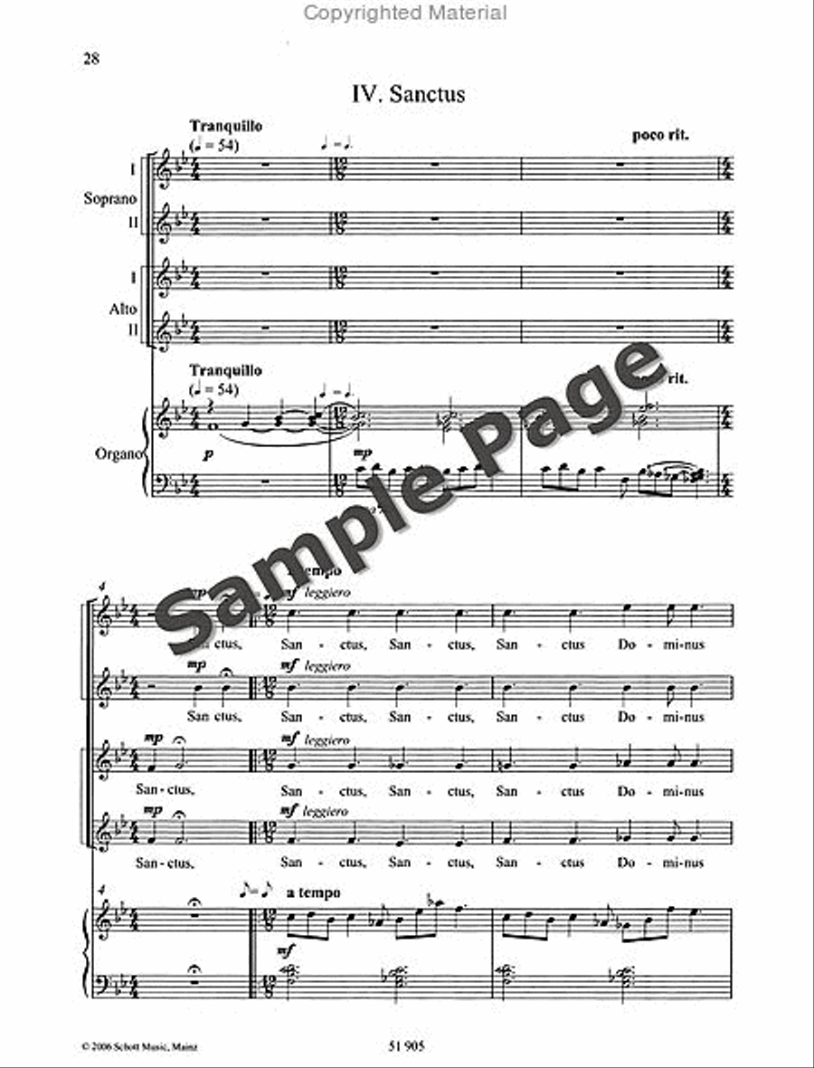 Missa Brevis Missa Brevis SSAA scores gallery preview page 29