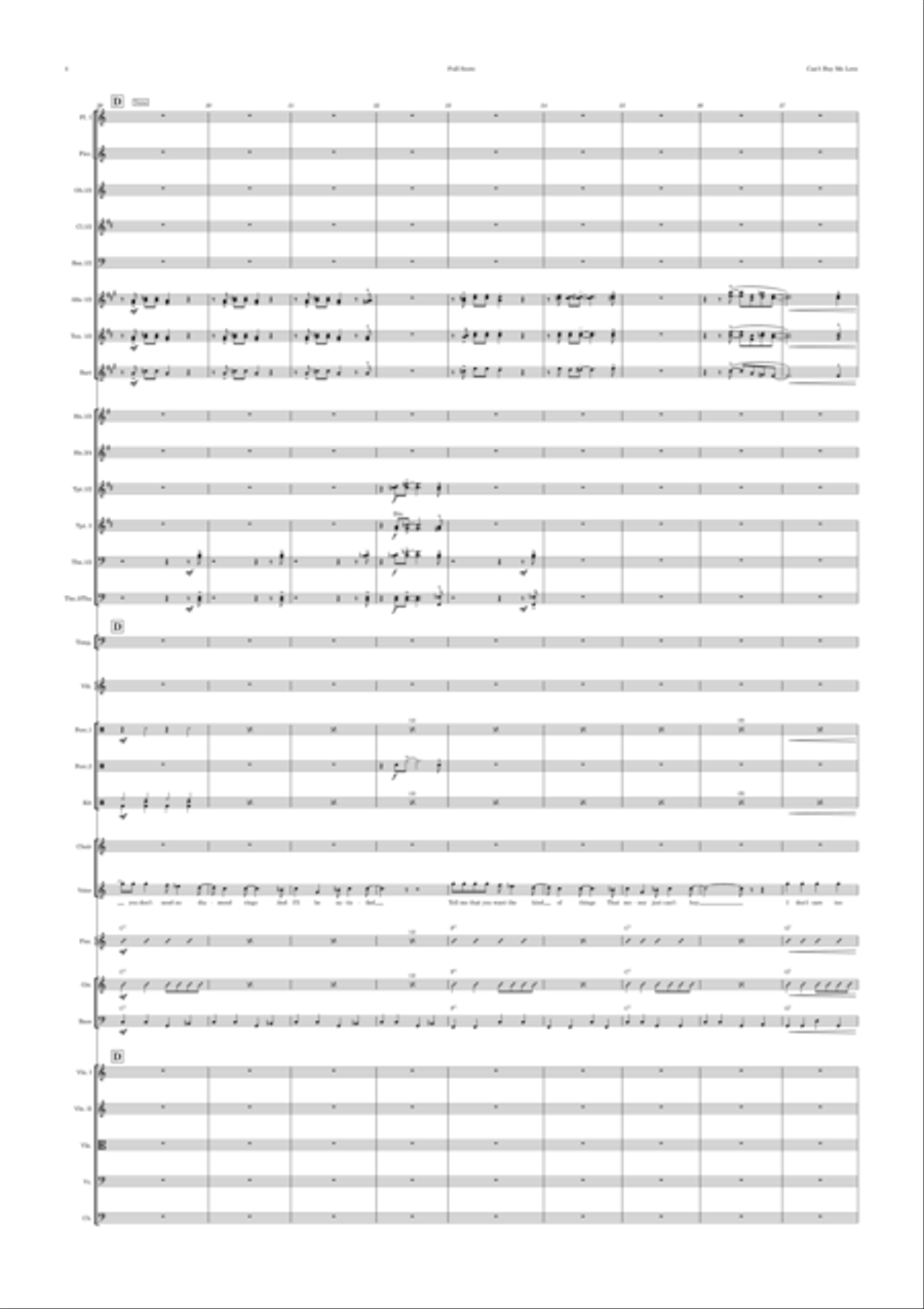 Can't Buy Me Love Can't Buy Me Love Full Orchestra scores gallery preview page 4