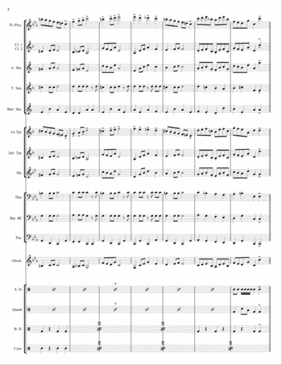 Hungarian Dance #5 Concert Band scores gallery preview page 5