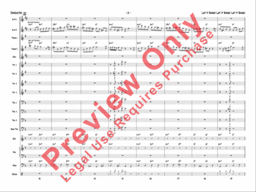 Let It Snow! Let It Snow! Let It Snow! Jazz Ensemble scores gallery preview page 9