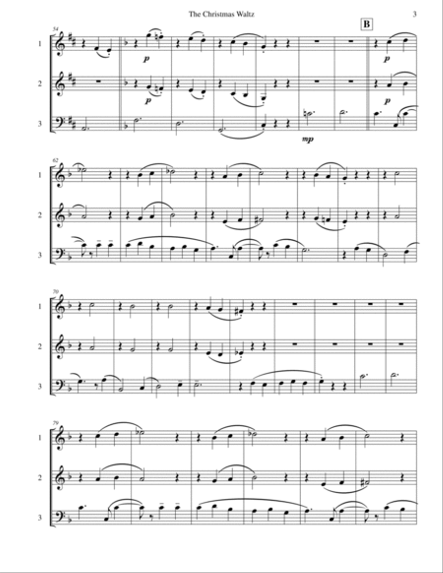 The Christmas Waltz Viola scores gallery preview page 4