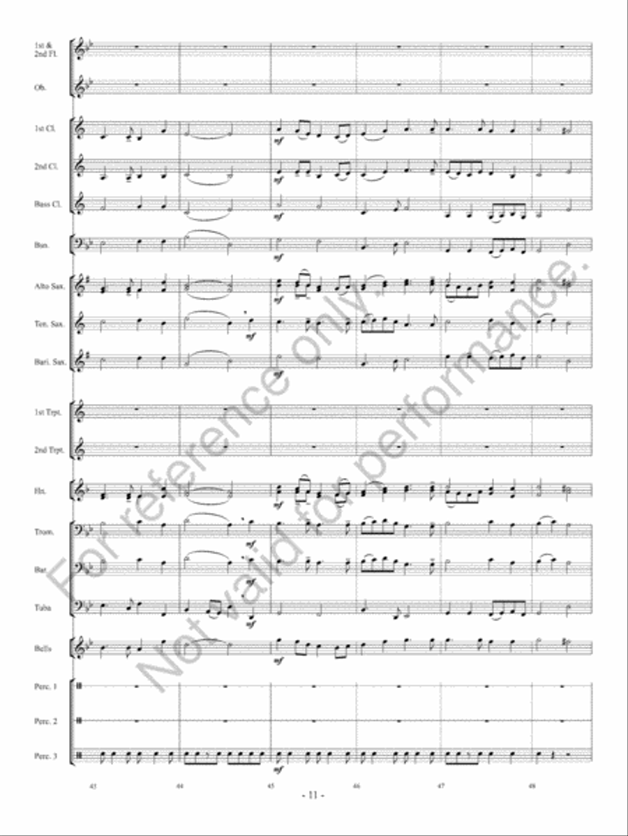 Courtly Procession And Dances Concert Band scores gallery preview page 12