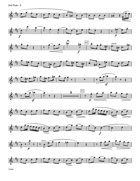 Finale (Movement IV, From Grand Trio, Op. 90) - Flute 2