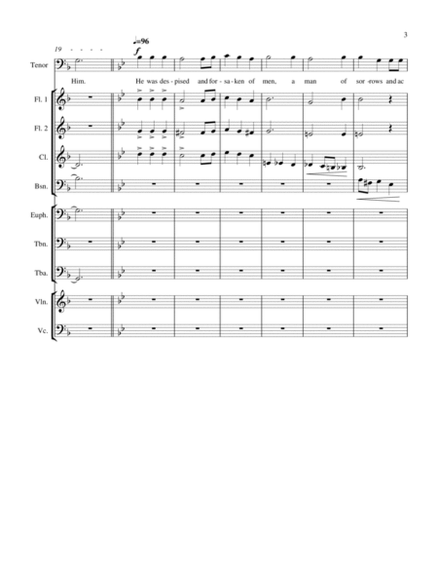 The Teachings of Jesus - for tenor solo and orchestra - Part 1 of 2 (piano version and individ. part