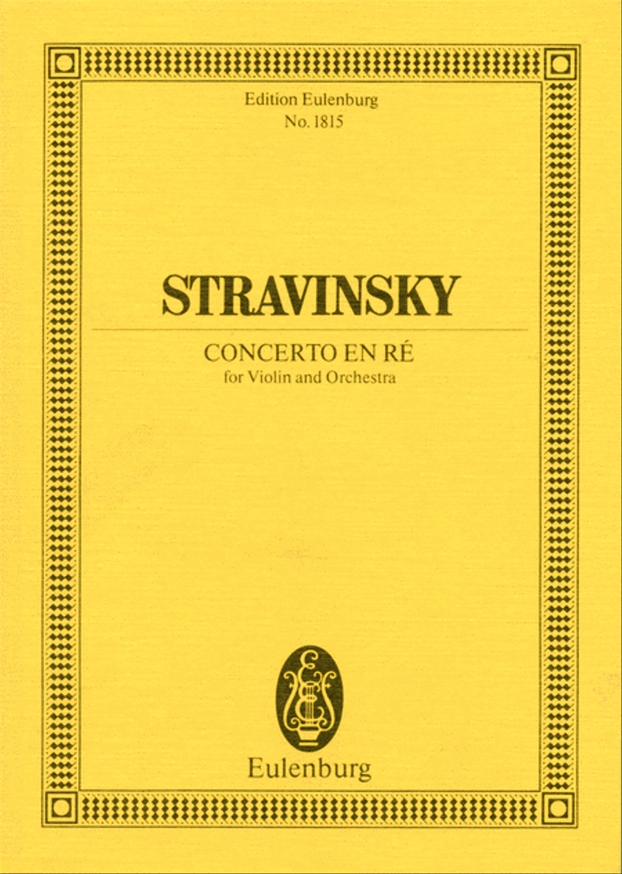 Concerto in D Concerto in D Orchestra scores gallery preview page 1