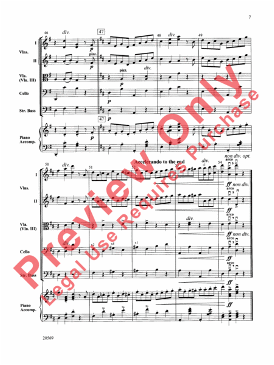 Pizzicato Polka Pizzicato Polka String Orchestra scores gallery preview page 8