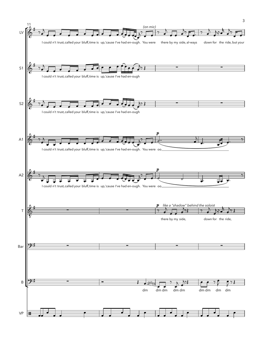 Fighter A Cappella scores gallery preview page 3