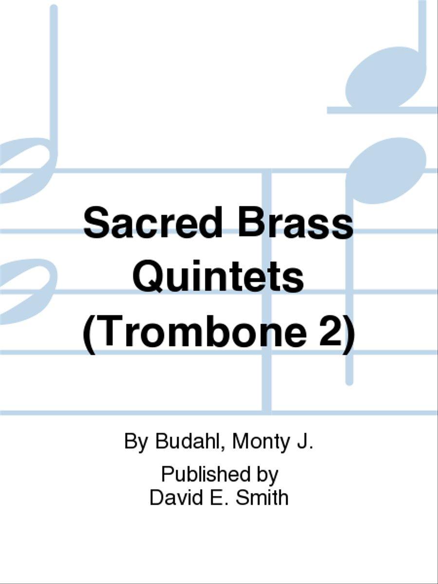 Sacred Brass Quintets (Trombone 21) Brass Quintet scores gallery preview page 1