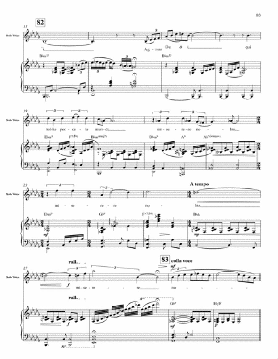Mass in Blue 4-Part scores gallery preview page 28