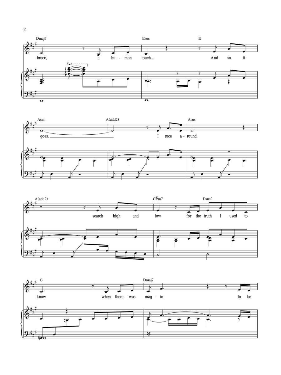 Finding Wonderland Piano, Vocal scores gallery preview page 2