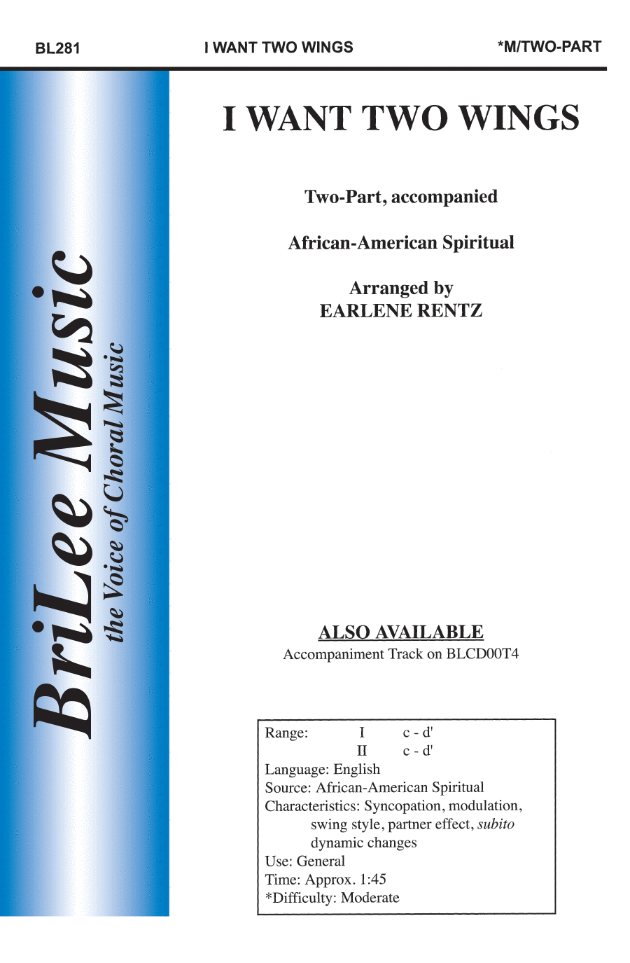 I Want Two Wings 2-Part scores gallery preview page 1