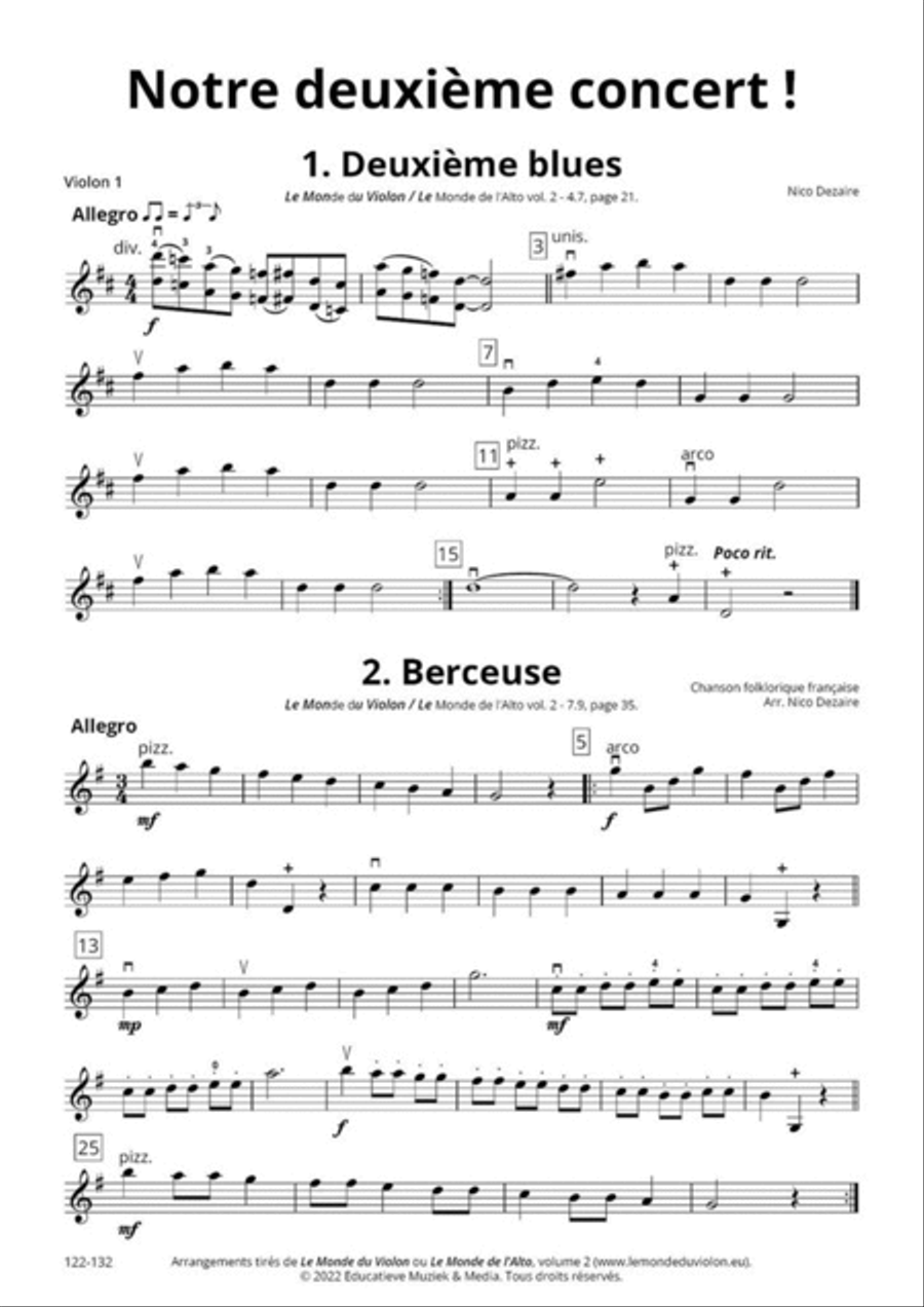 Notre deuxième concert! Notre deuxième concert! String Orchestra scores gallery preview page 6
