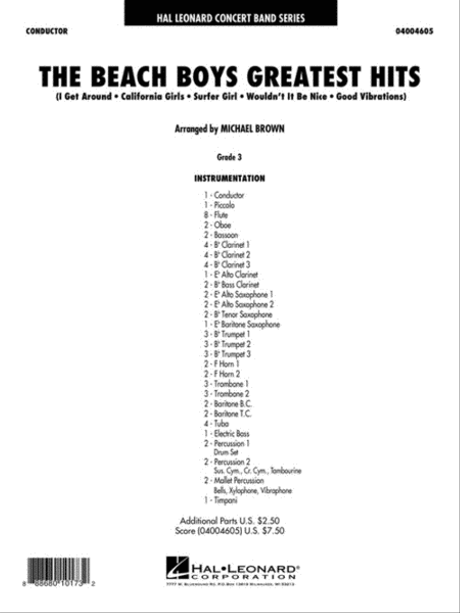 The Beach Boys Greatest Hits Concert Band scores gallery preview page 2