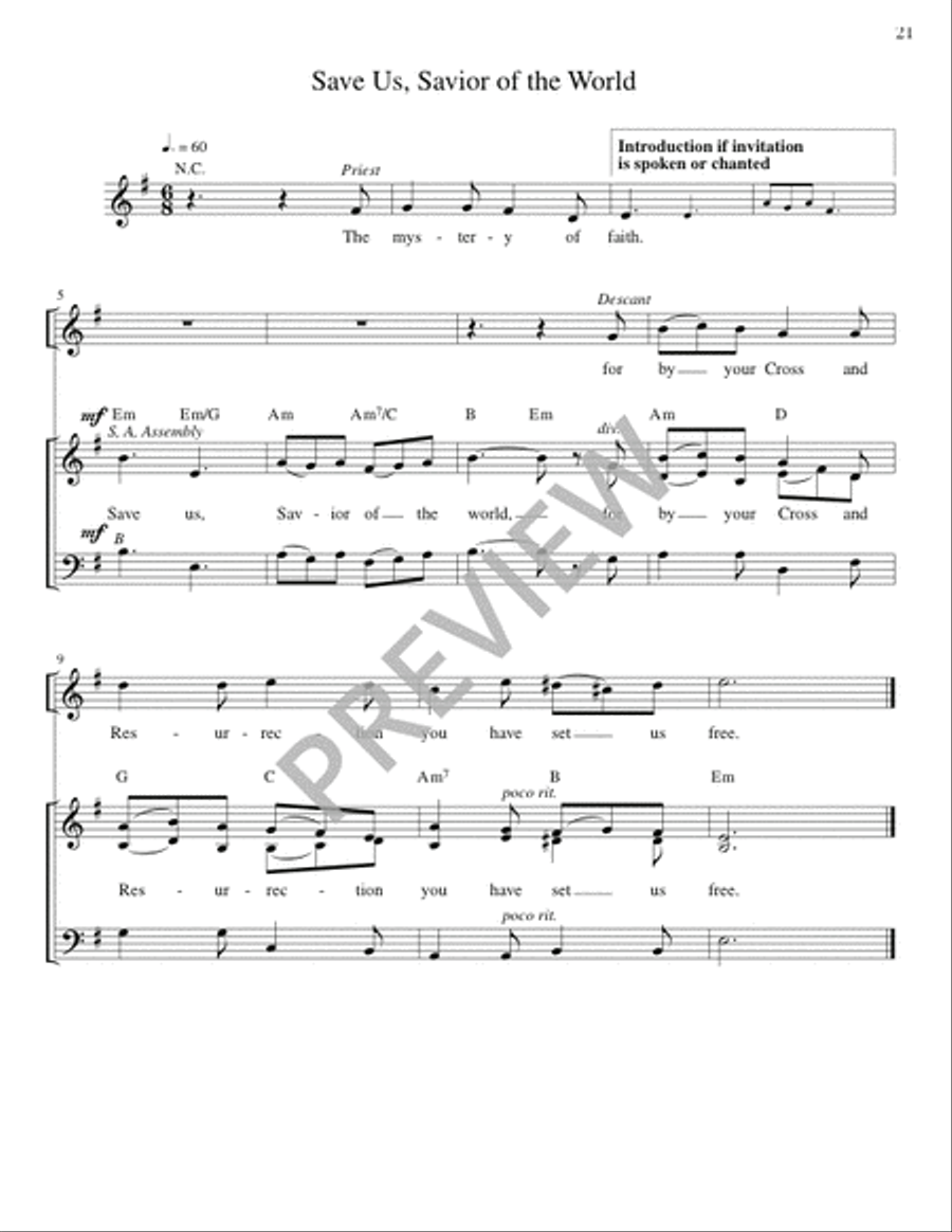 Mass of the Angels and Saints - Guitar edition