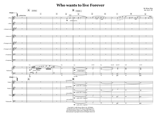 Who Wants To Live Forever - Score Only