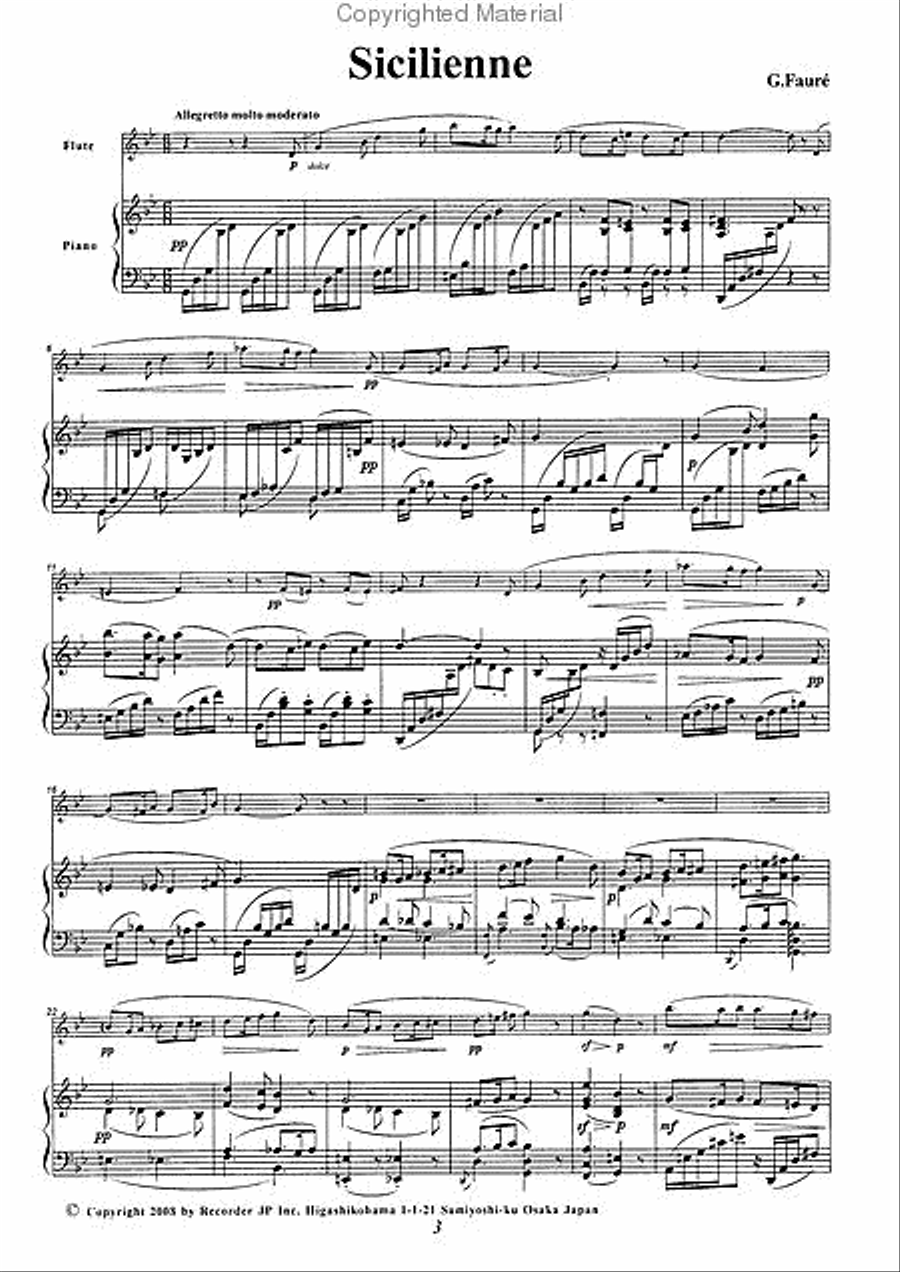 Flute Famous Pieces, Vol. 1 Flute Solo scores gallery preview page 3