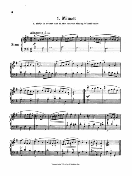 First Lessons in Bach – Book 1 by Johann Sebastian Bach Piano Method - Sheet Music