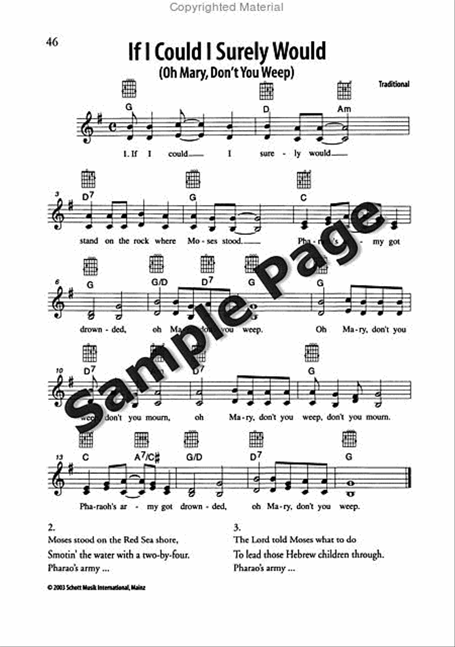 Best of Spirituals & Gospels Acoustic Guitar scores gallery preview page 47