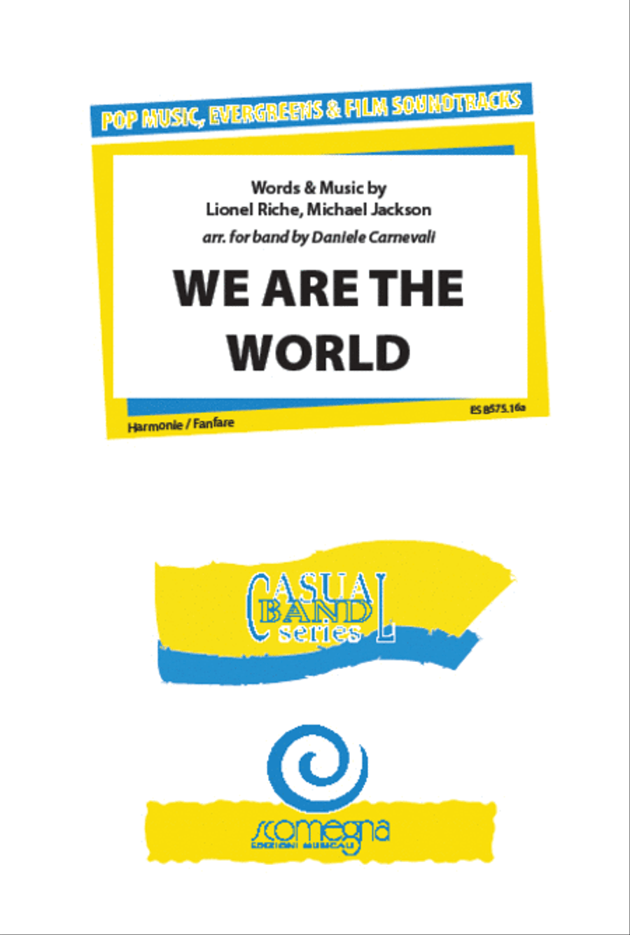 We Are the World Concert Band scores gallery preview page 1