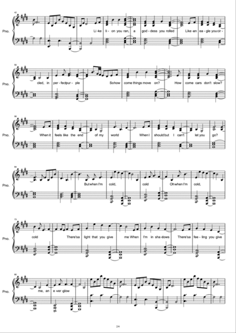 Everglow Piano Solo scores gallery preview page 2