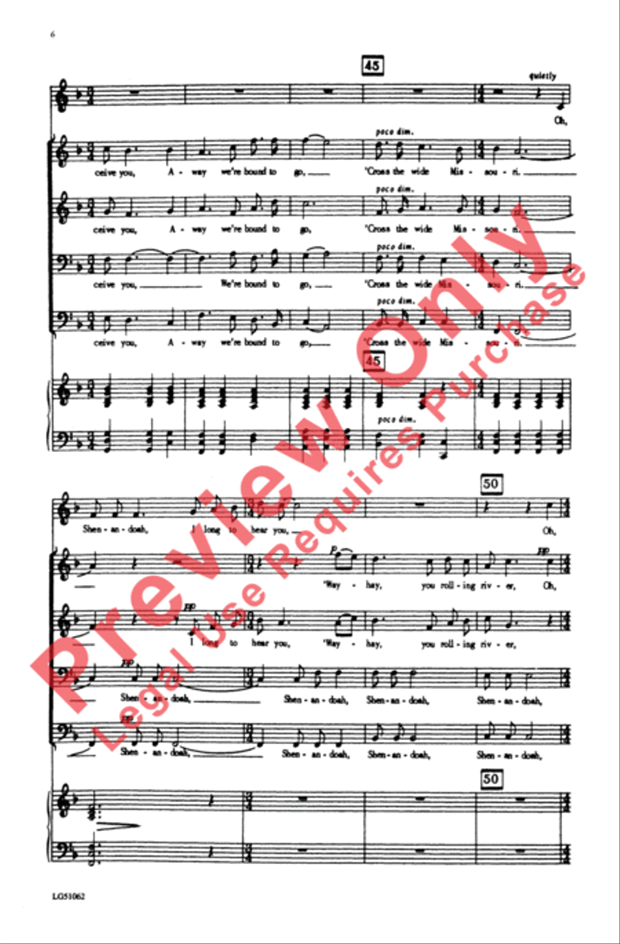 Shenandoah Men's Choir scores gallery preview page 6