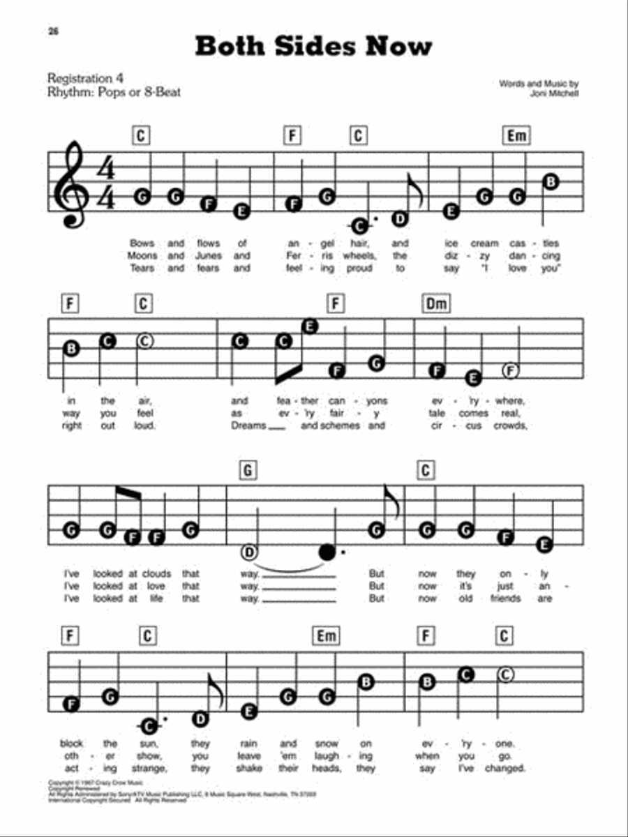 Flower Power Electronic Keyboard scores gallery preview page 3