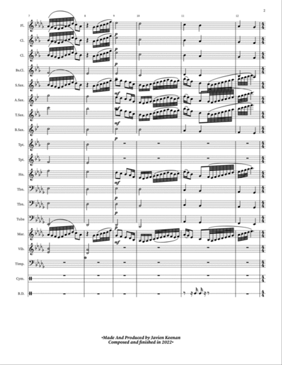 What We Used To Know Concert Band scores gallery preview page 2
