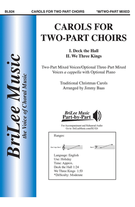 Book cover for Carols for Two-Part Choirs
