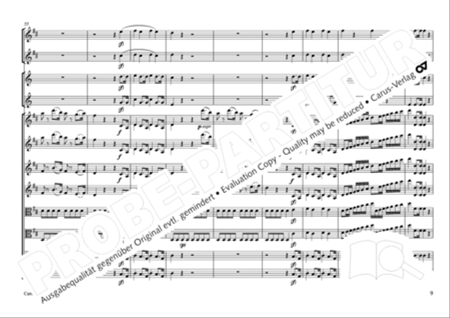 Concertone in D major Horn scores gallery preview page 10
