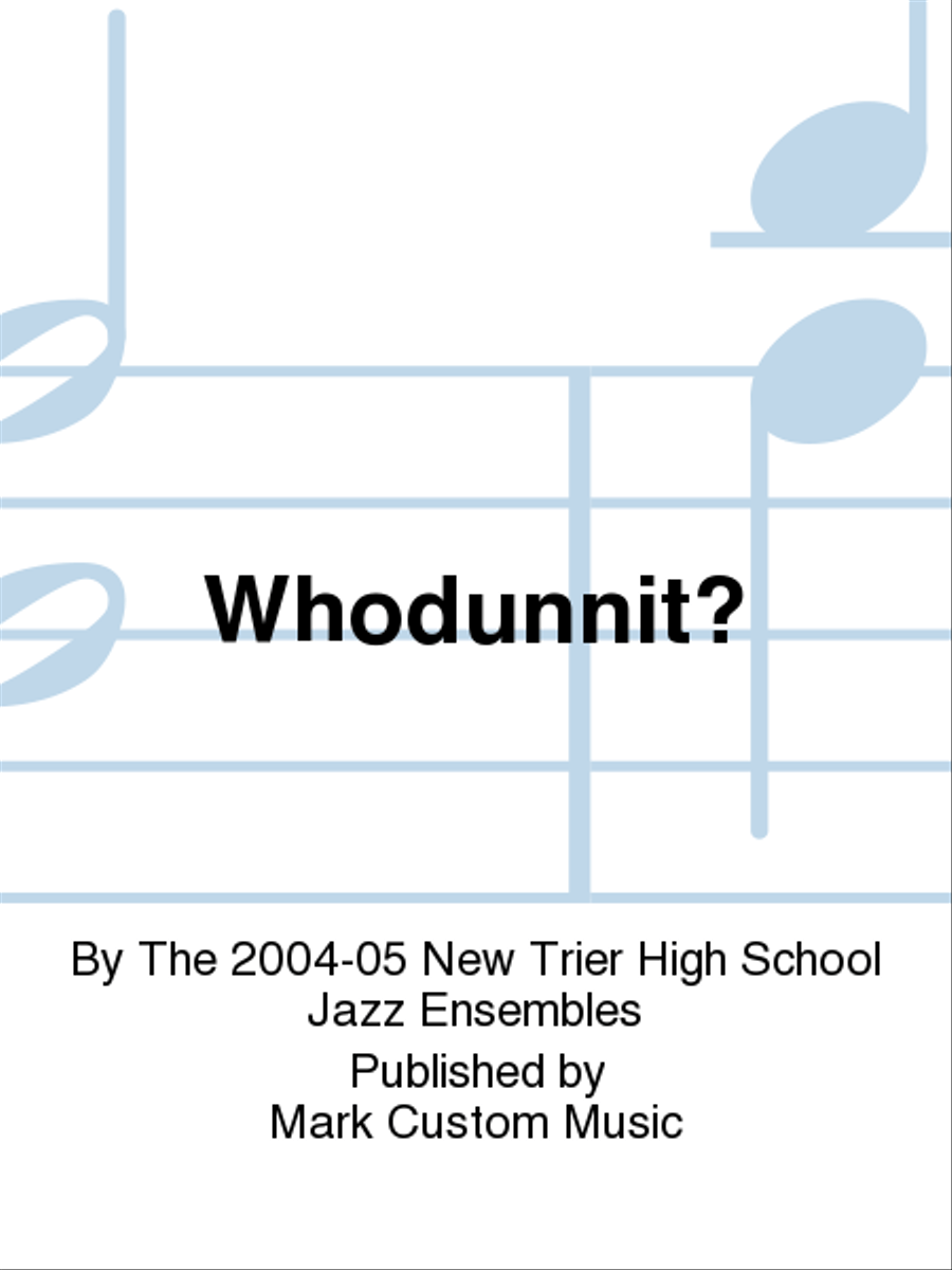 Whodunnit? Jazz Ensemble scores gallery preview page 1
