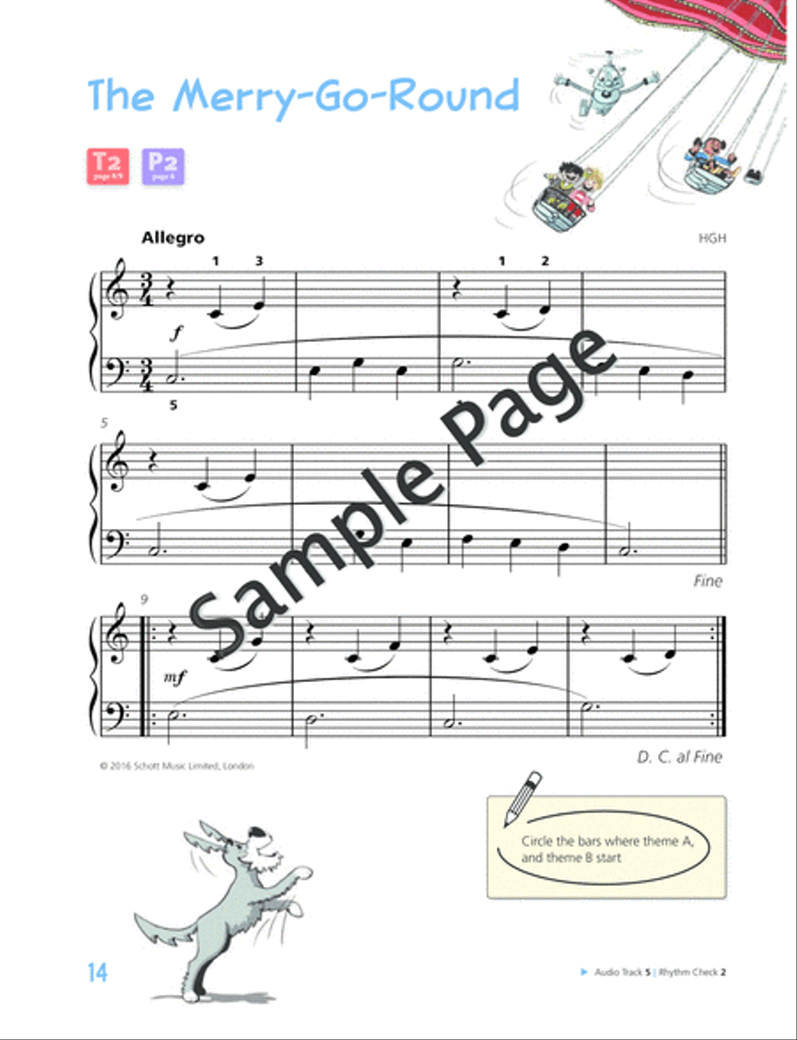 Piano Junior: Lesson Book 2 Piano Method scores gallery preview page 15