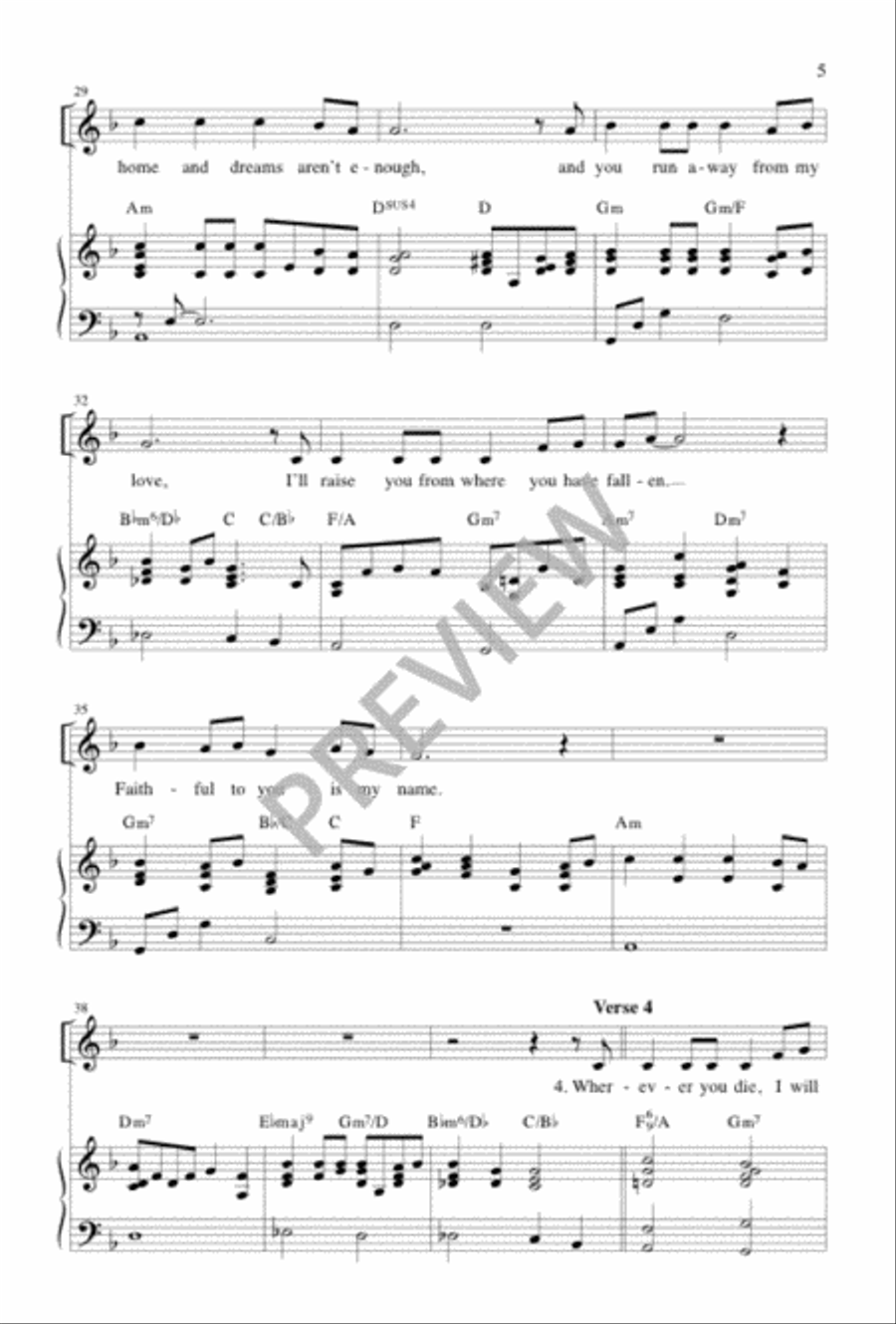 Covenant Hymn Covenant Hymn Unison Choir scores gallery preview page 6