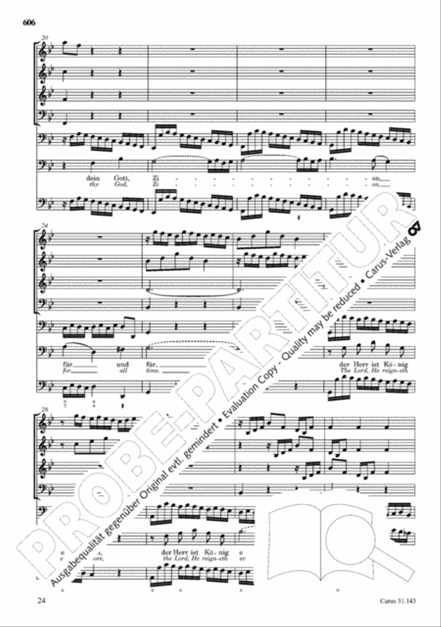 The Complete Sacred Vocal Works (Das geistliche Vokalwerk) Voice scores gallery preview page 606