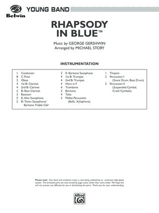 Book cover for Rhapsody in Blue™: Score