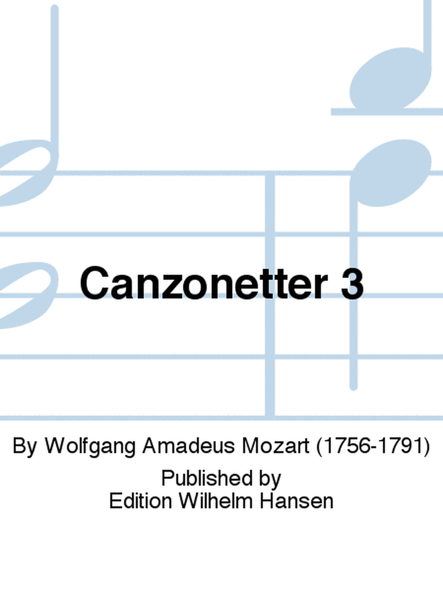 Canzonetter 3