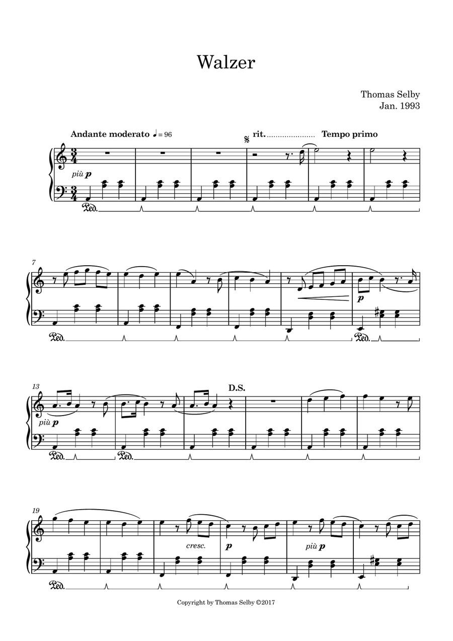 Walzer Piano Solo scores gallery preview page 2