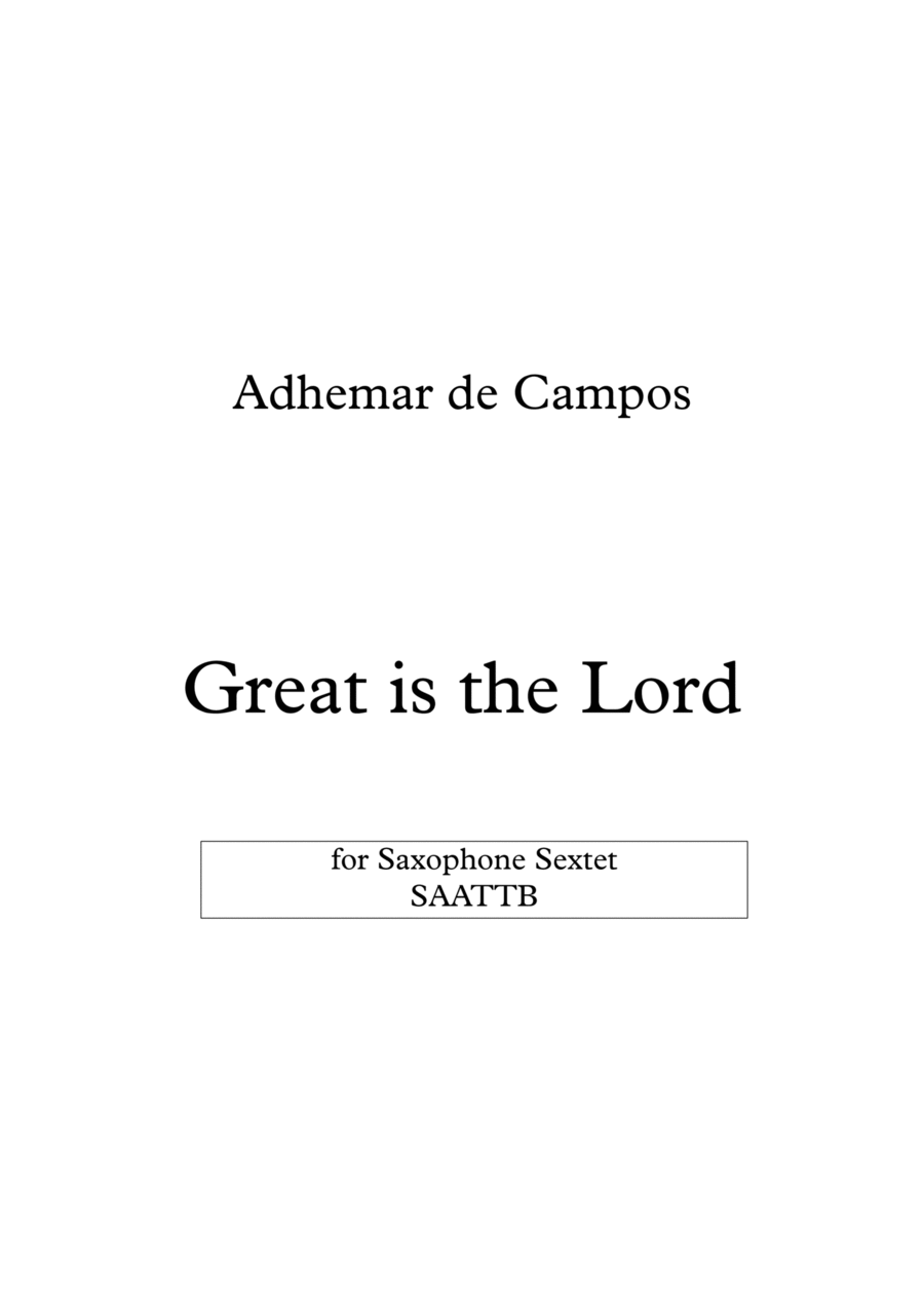 Great is the Lord Great is the Lord Woodwind Quartet scores gallery preview page 1