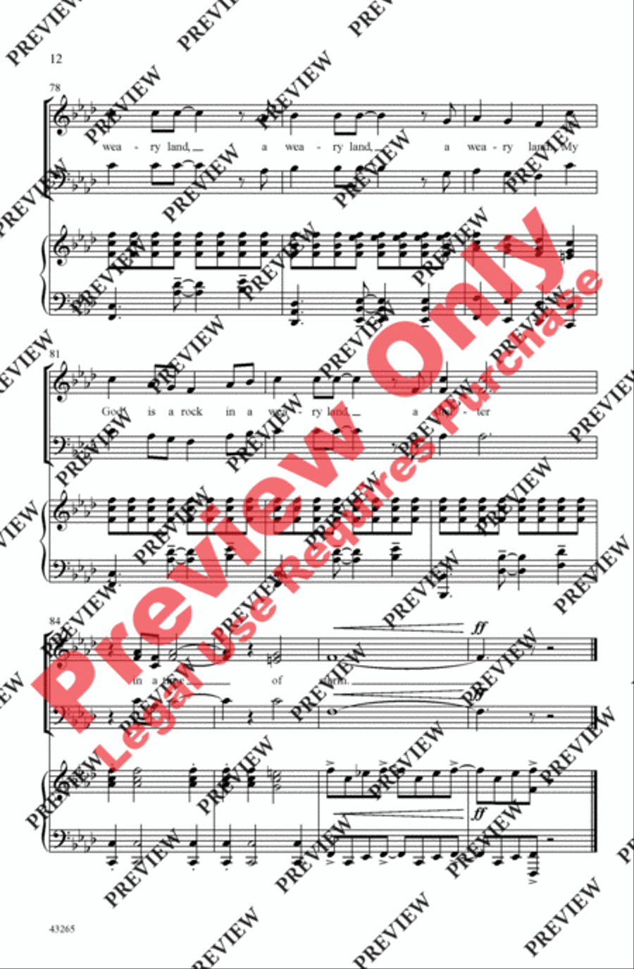 My God Is a Rock 3-Part scores gallery preview page 12