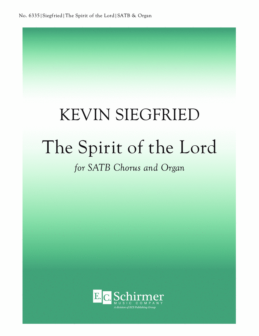 The Spirit of the Lord 4-Part scores gallery preview page 1