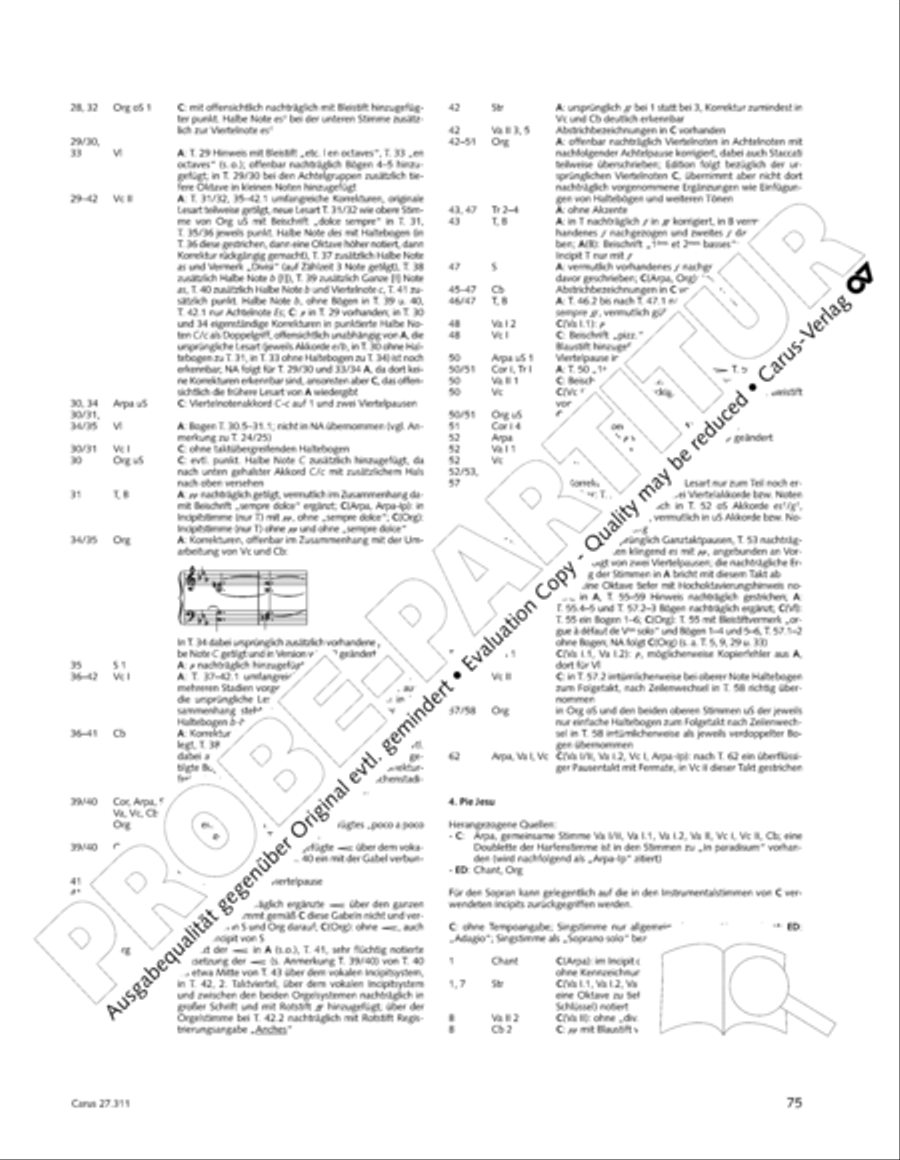 Requiem - church version (Requiem. Fassung mit kleinem Orchester) 4-Part scores gallery preview page 91