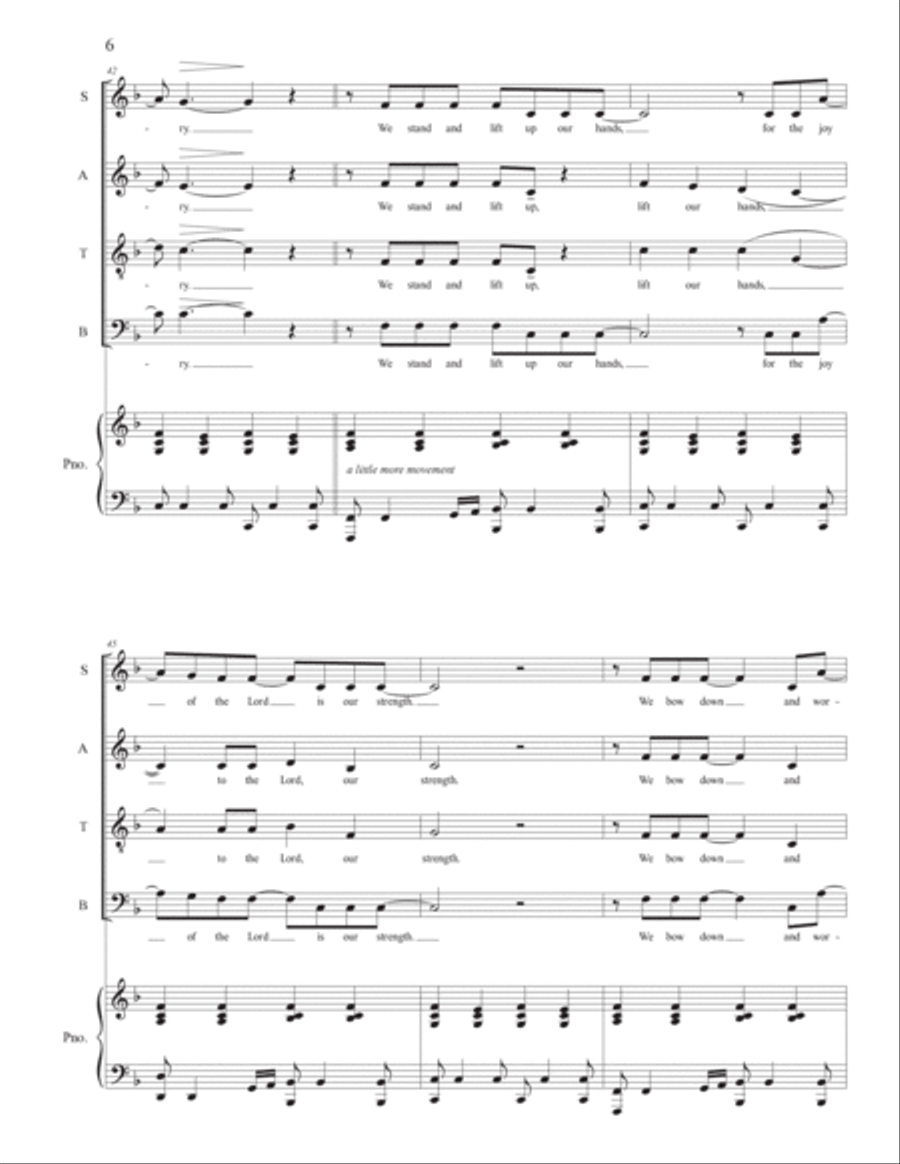 Holy Is The Lord 4-Part scores gallery preview page 6