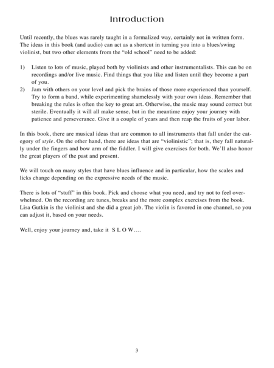 Getting Into Blues Violin Violin Solo scores gallery preview page 4
