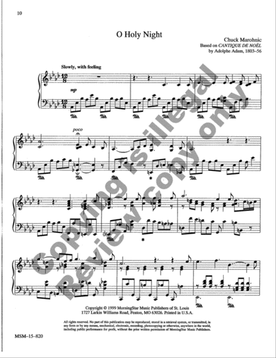 Christmas Jazz: Five Carols for Piano, Set 2 image number null