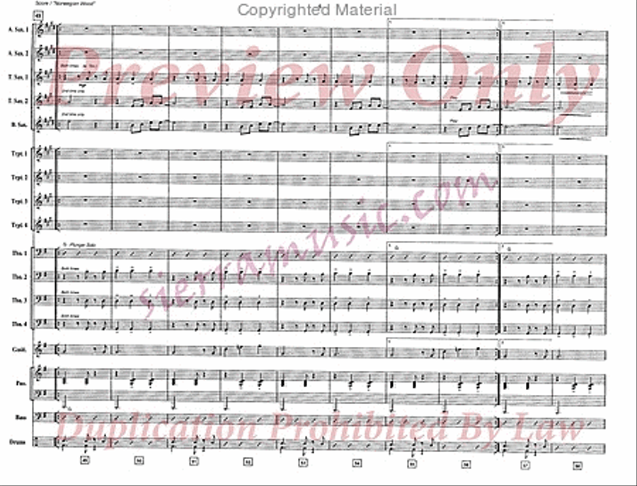 Norwegian Wood Norwegian Wood Big Band scores gallery preview page 7