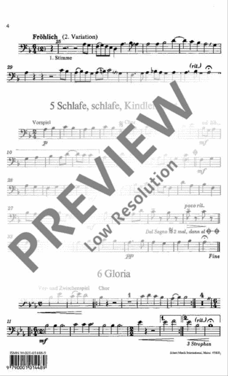 Mit freudigem Schall Choir scores gallery preview page 5