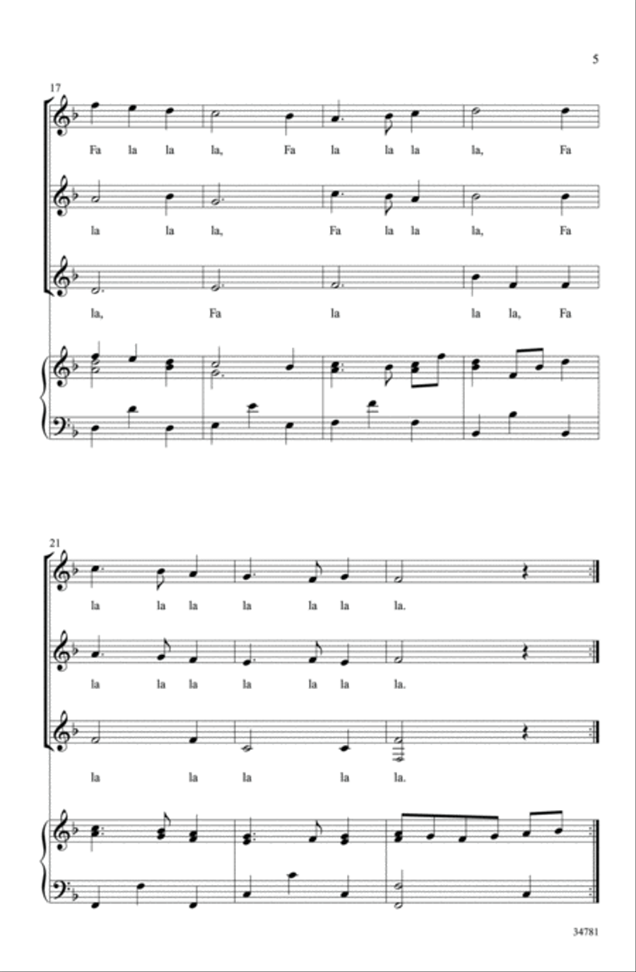 Though Philomela Lost Her Love SSA scores gallery preview page 4