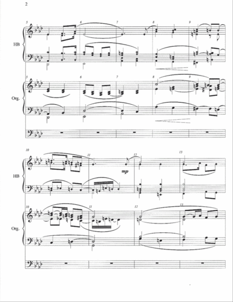 Also Sprach Zarathustra - Of Those at the Back of the World Handbell Choir scores gallery preview page 3